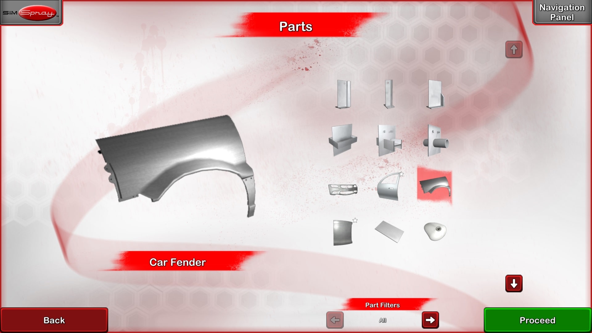 Screenshot SimSpray Parts Screenshot SimSpray Parts