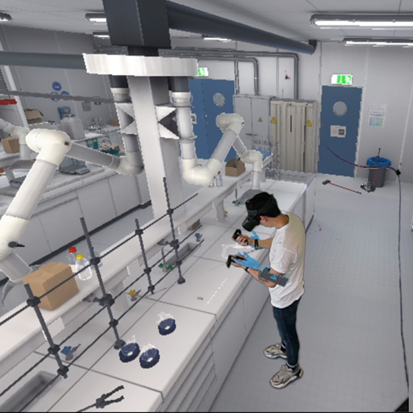 Lancement international du premier jumeau virtuel d’un laboratoire de chimie à EDUCAUSE 2022 aux Etats-Unis